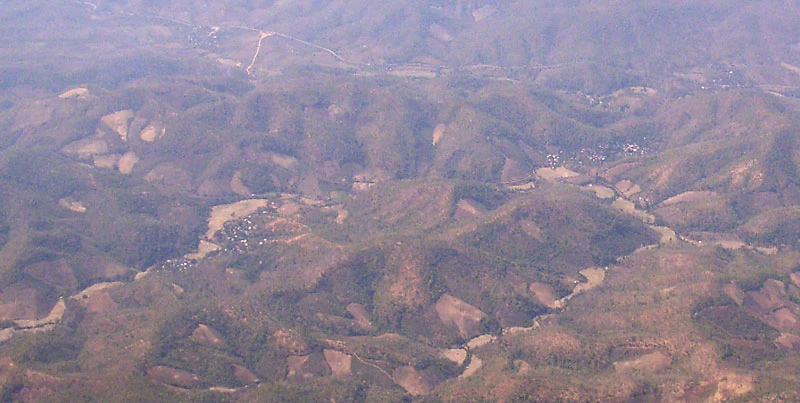 2006年2月マレーシア・機内から撮影