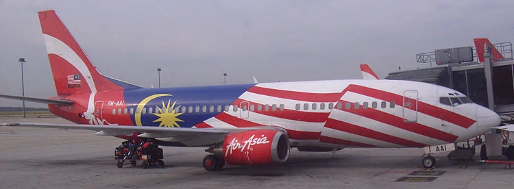 2006年2月マレーシア・AirAsiaの機体