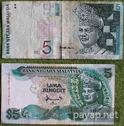 マレーシア リンギット 5$