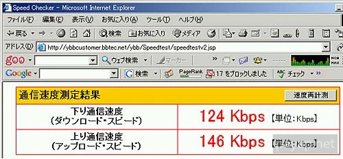 タイ国チエンマイからのadsl速度測定