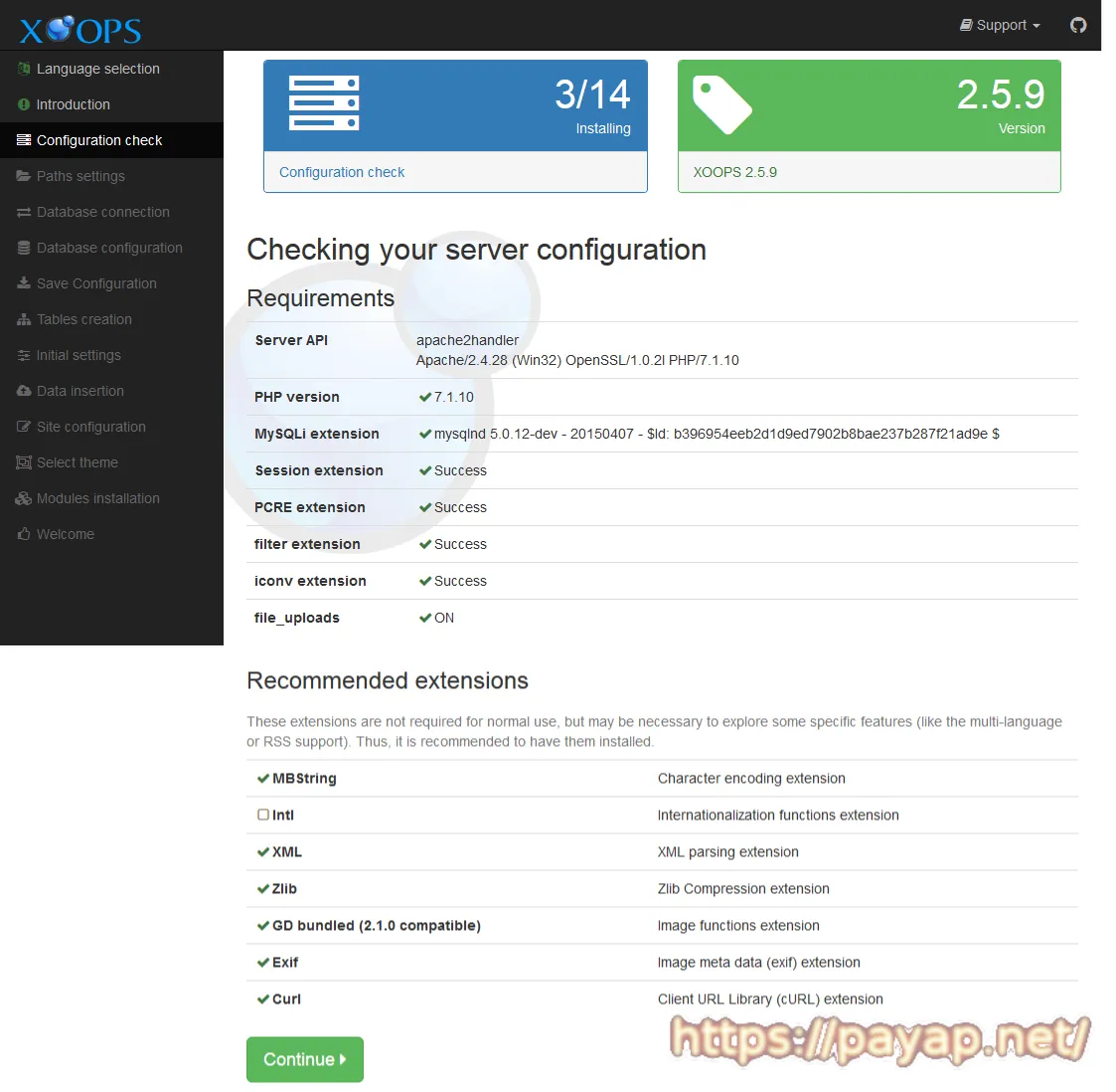 3/14 xoops install 3/14 xoops install